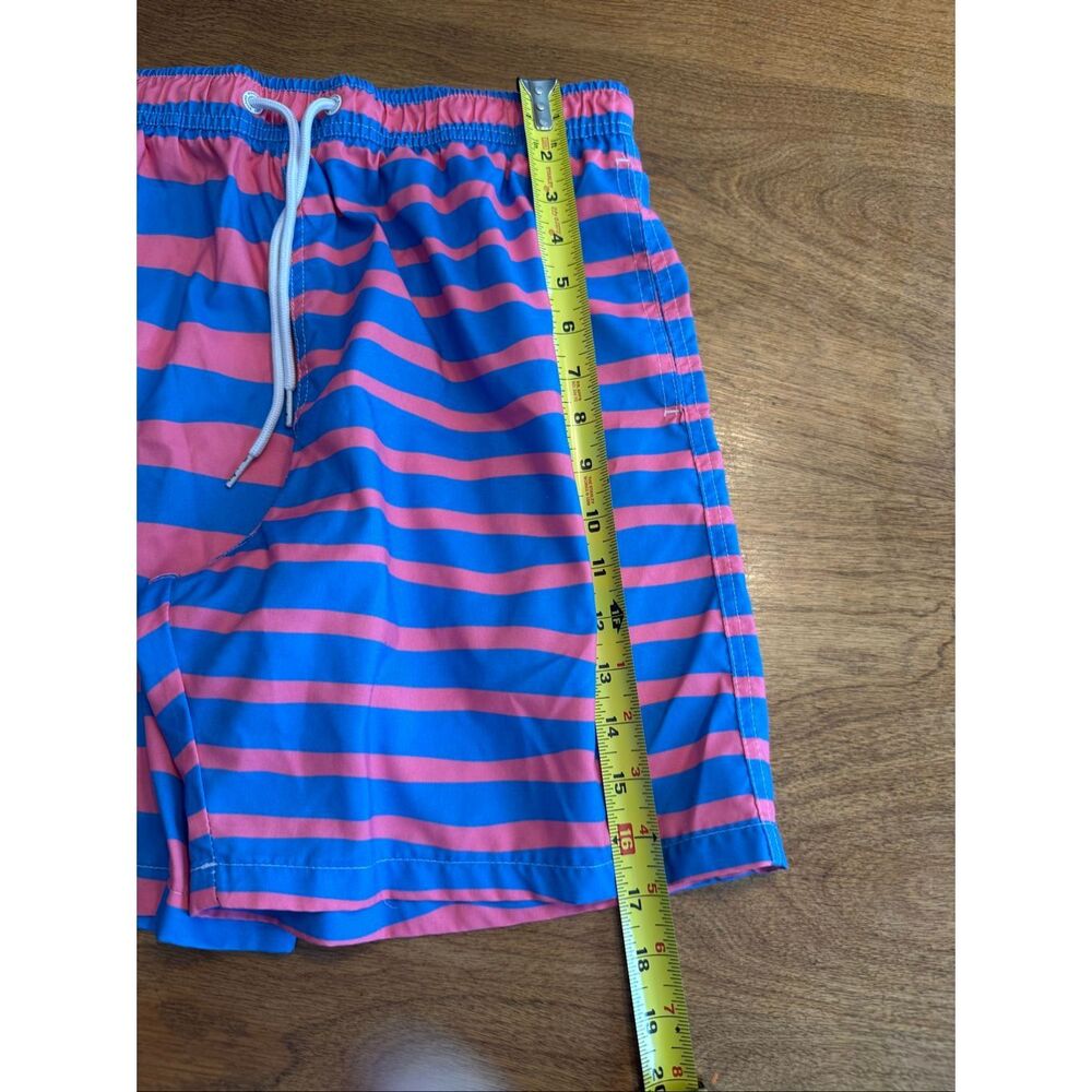 Boardies Apparel Kids' Stripe Colorblock Quick Dry Swim Shorts Pink Blue Medium - Picture 7 of 8